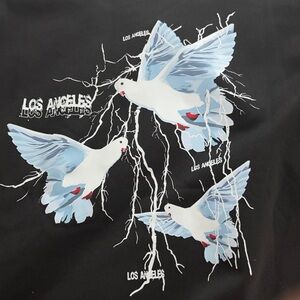 Black Los Angeles Graphic Unisex Sweater